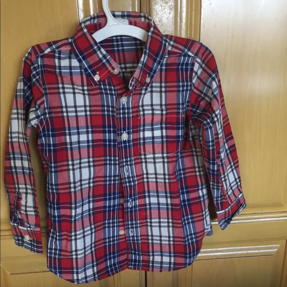 Red dress shirt